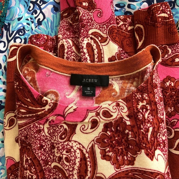 J. Crew Margot Sweater in Vintage Paisley S - Picture 4 of 4